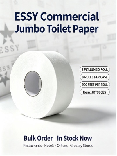 ESSY Commercial Jumbo Toilet Paper close-up